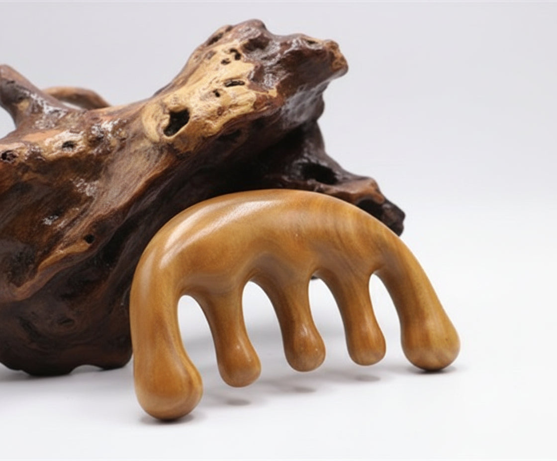 Grön Sandelträ Massagekam